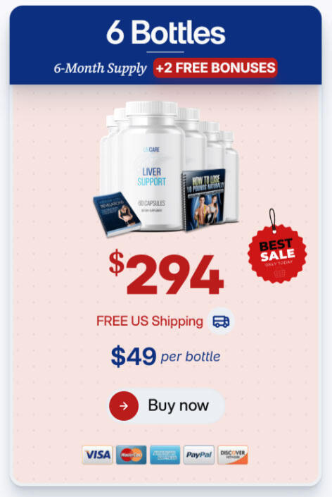livcare 6 bottle
